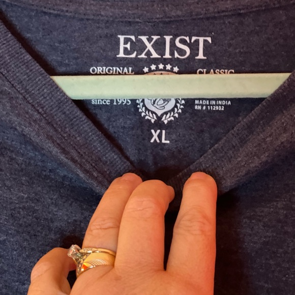 Las Vegas Nevada Long Sleeve Crew Spirit Grey and Mint shirt size XL Exist Brand - Picture 2 of 4